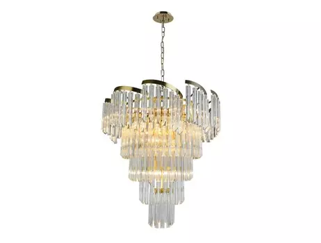 Подвесная люстра гарленда (lumien hall) прозрачный 80 см.