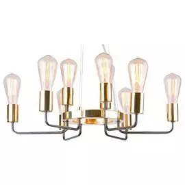 Подвесная люстра gelo (arte lamp) золотой 85 см.