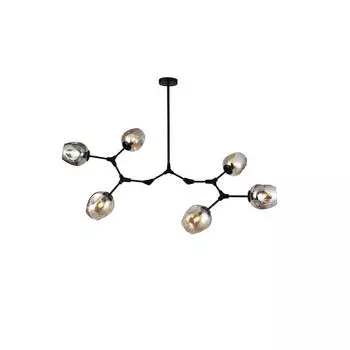 Подвесная люстра hiper casti h207-1 (hiper) черный 500 см.