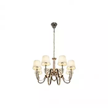 Подвесная люстра ilamp alesti (ilamp) серебристый 45 см.