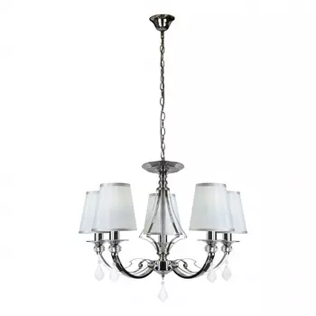 Подвесная люстра ilamp amadea (ilamp) серебристый 66 см.