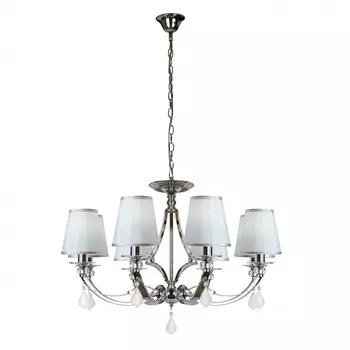 Подвесная люстра ilamp amadea (ilamp) серебристый 66 см.