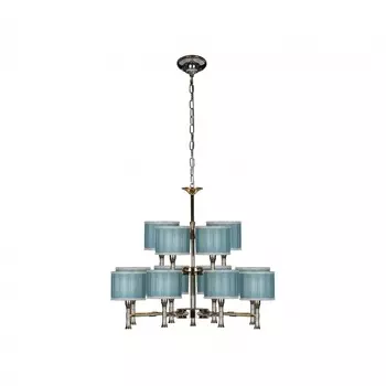 Подвесная люстра ilamp arcadia (ilamp) голубой 77 см.