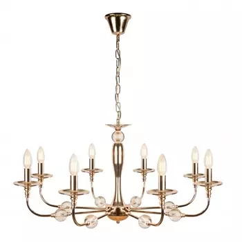 Подвесная люстра ilamp aura (ilamp) золотой 54 см.