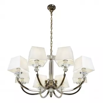 Подвесная люстра ilamp blues (ilamp) серебристый 55 см.