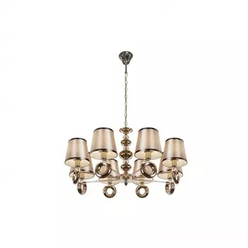 Подвесная люстра ilamp brooklyn (ilamp) серебристый 40 см.