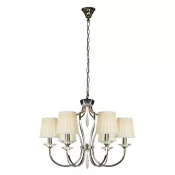 Подвесная люстра ilamp charm (ilamp) серебристый 65 см.