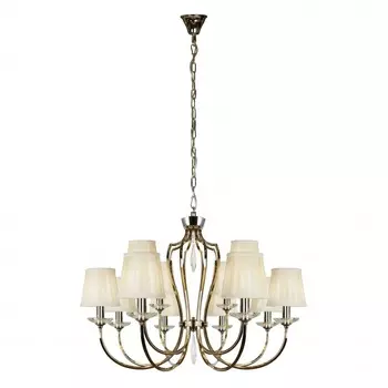 Подвесная люстра ilamp charm (ilamp) серебристый 65 см.