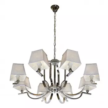 Подвесная люстра ilamp hilton (ilamp) серебристый 55 см.