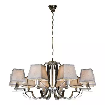 Подвесная люстра ilamp hilton (ilamp) серебристый 55 см.