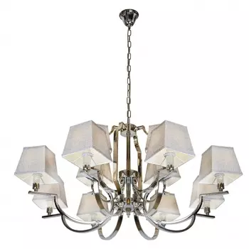 Подвесная люстра ilamp hilton (ilamp) серебристый 63 см.