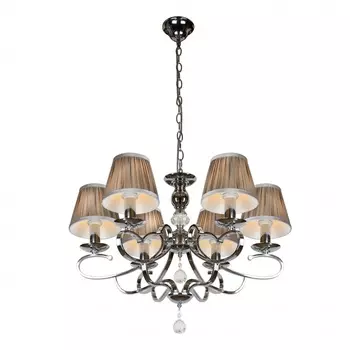 Подвесная люстра ilamp holiday (ilamp) серебристый 63 см.