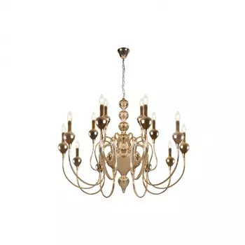 Подвесная люстра ilamp lady (ilamp) золотой 94 см.