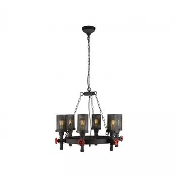 Подвесная люстра ilamp loco (ilamp) черный 90 см.