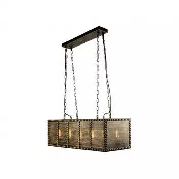 Подвесная люстра ilamp loft (ilamp) коричневый 96x50x35 см.