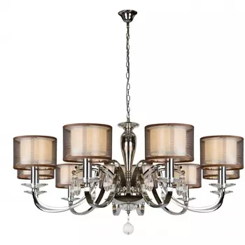 Подвесная люстра ilamp mario (ilamp) коричневый 55 см.