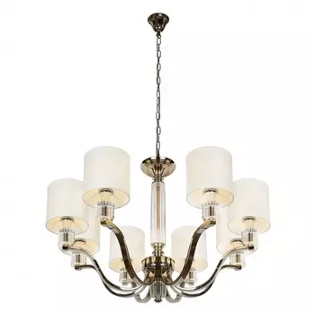 Подвесная люстра ilamp miami (ilamp) серебристый 70 см.