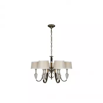 Подвесная люстра ilamp opera (ilamp) серебристый 60 см.