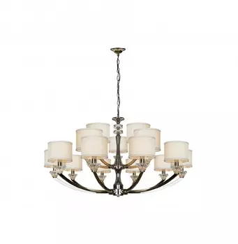 Подвесная люстра ilamp oxford (ilamp) серебристый 70 см.