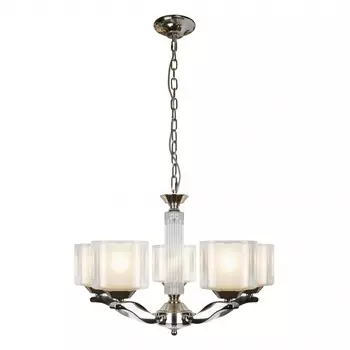 Подвесная люстра ilamp simple (ilamp) серебристый 51 см.