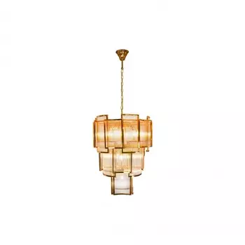 Подвесная люстра ilamp tribeca (ilamp) золотой