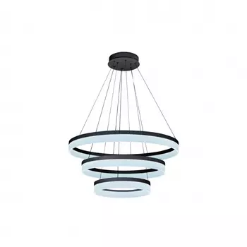 Подвесная люстра iledex around (iledex) черный 45 см.