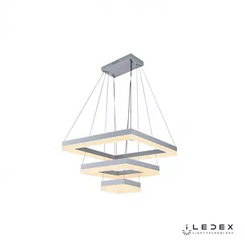 Подвесная люстра iledex twins (iledex) белый 60x131x60 см.