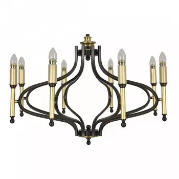 Подвесная люстра ирида 3 (chiaro) черный 282 см.