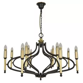 Подвесная люстра ирида (chiaro) золотой 82 см.