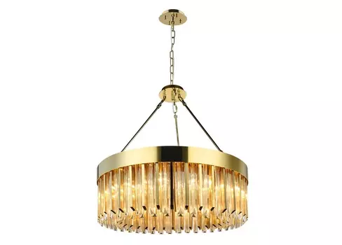 Подвесная люстра карре (lumien hall) прозрачный 35 см.