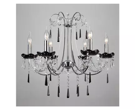 Подвесная люстра каталония (eurosvet) прозрачный 110 см.