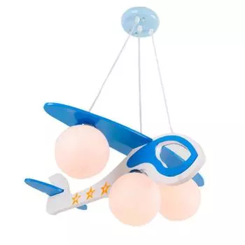 Подвесная люстра kink light аэроплан 07494 (kink light) голубой 600x800 см.