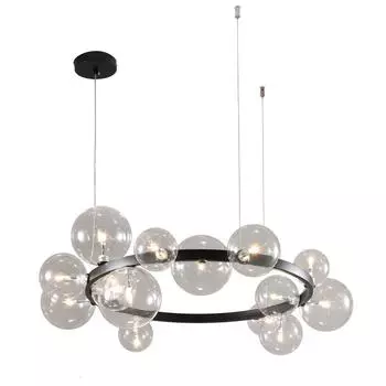 Подвесная люстра kink light иона 07608-15a,19 (kink light) черный 2000 см.