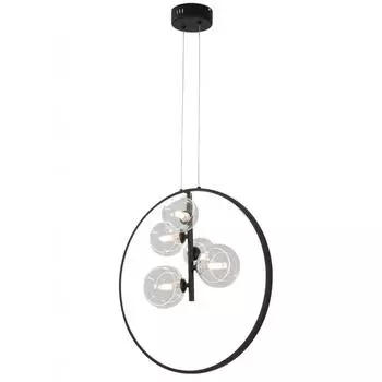 Подвесная люстра kink light иона 07608-5а,19 (kink light) черный 1500 см.