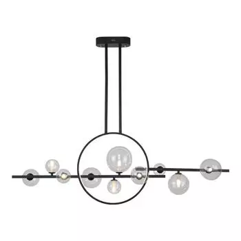 Подвесная люстра kink light иона 09408-10l,19 (kink light) черный 1200x950 см.