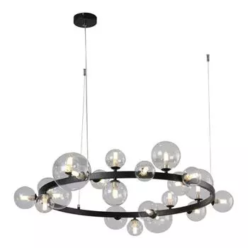 Подвесная люстра kink light иона 09408-21,19 (kink light) черный 1200 см.