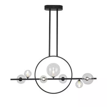 Подвесная люстра kink light иона 09408-7l,19 (kink light) черный 900x950 см.