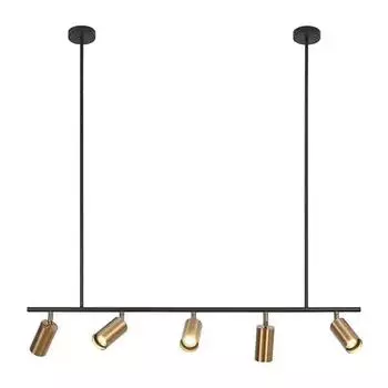 Подвесная люстра kink light кайко 07615-5 (kink light) бронзовый 1200x700 см.