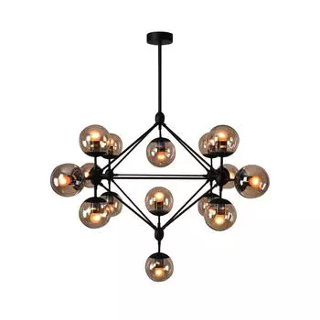 Подвесная люстра kink light моди 07535-15,19 (kink light) серый 1200x1100 см.