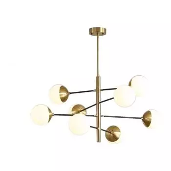 Подвесная люстра kink light навия 07636-8,20 (kink light) белый 950 см.