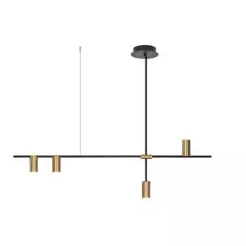 Подвесная люстра kink light рия 07621-4,20 (kink light) черный 1300x600 см.
