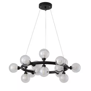 Подвесная люстра kink light сида 09409-15,19 (kink light) черный 1200 см.