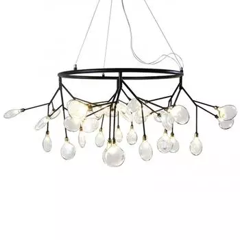 Подвесная люстра kink light ветта 07521-36a,19(21) (kink light) черный 400 см.