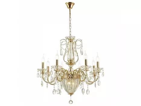 Подвесная люстра kuvia (odeon light) золотой 149 см.