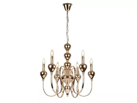 Подвесная люстра lady (ilamp) золотой 73 см.