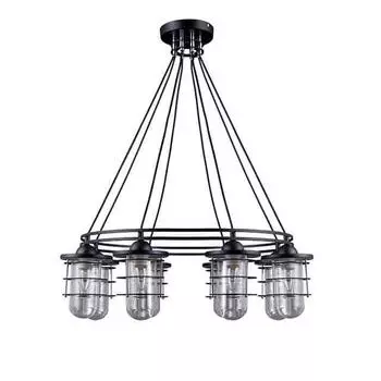 Подвесная люстра ласси (seven fires) прозрачный 89 см.