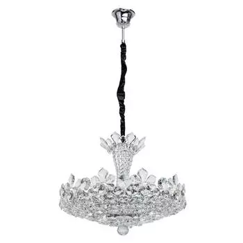 Подвесная люстра лаура 3 (mw-light) прозрачный 68 см.