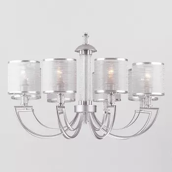 Подвесная люстра licata (eurosvet) серебристый 96 см.