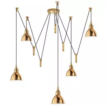 Подвесная люстра lightstar acrobata 761058 (lightstar) бронзовый 250 см.