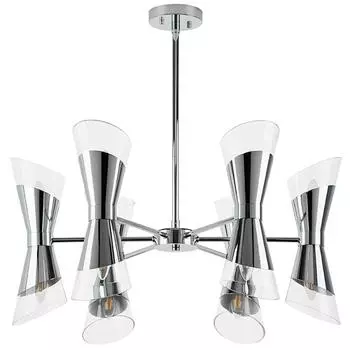 Подвесная люстра lightstar strato 817124 (lightstar) серебристый 375 см.